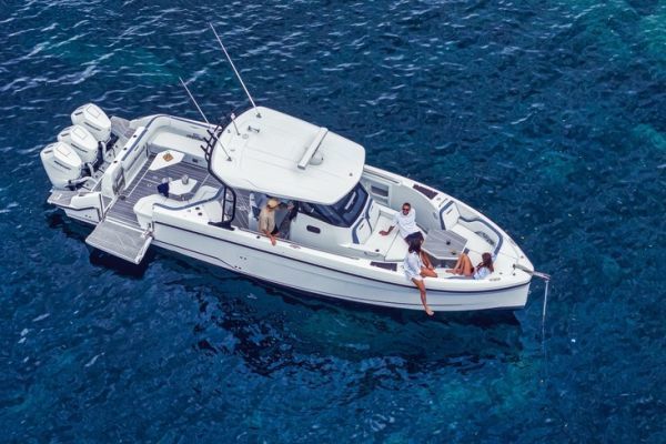 Decksplan und Ausstattung der Wellcraft 38 T-Top: Flexible Rume und erstklassiger Komfort