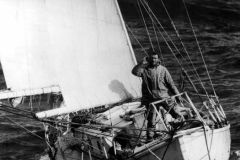 Robin Knox-Johnston an Bord der ?Suhaili? im Jahr 1968