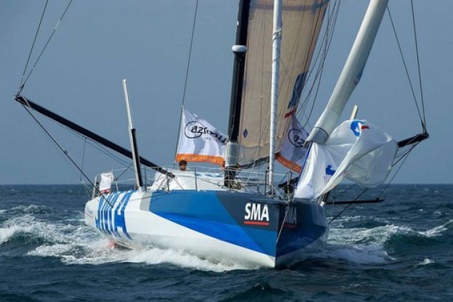 Paul Meilhat und seine Imoca SMA