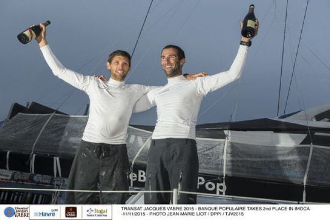 Erwan Tabarly und Armel le Clac'h zur Banque Populaire VIII