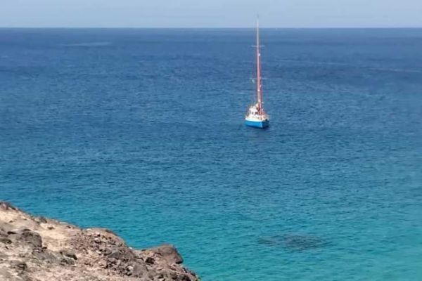 Galaad, vor Anker an der Playa Papagayo, im S�den von Lanzarote