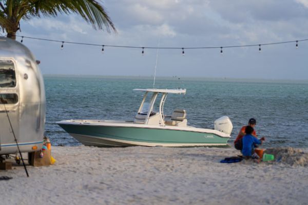 Die Boston Whaler 250 Dauntless ist ein vielseitiges offenes Boot