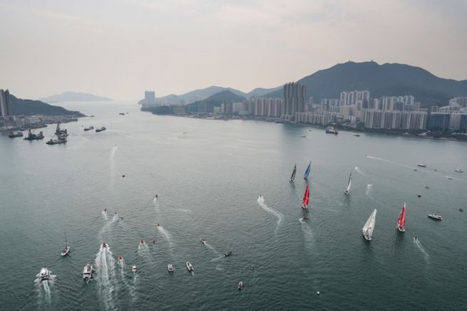 Start der 6. Etappe des Volvo Ocean Race