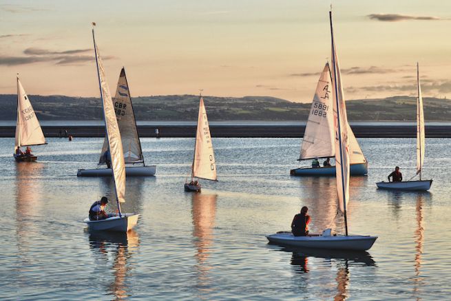 Abendsegeln am West Kirby See
