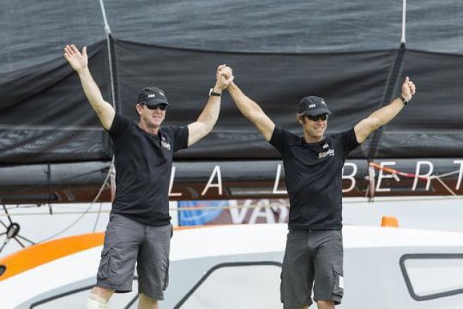 Jean-Luc Nlias und Thomas Coville ber Sodebo Ultim