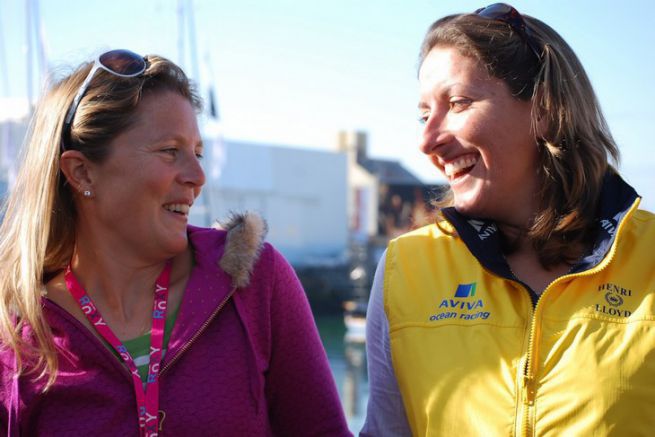 Sam Davies und Dee Caffari